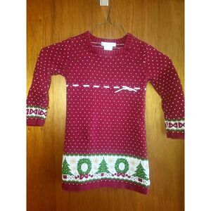Maggie & Zoe Knit Holiday Jumper Dress 4T